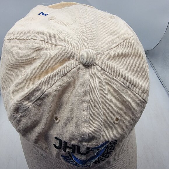 Johns Hopkins University Alumni Weekend Beige Hat Cap Adjustable Casual Outdoors - Picture 6 of 8